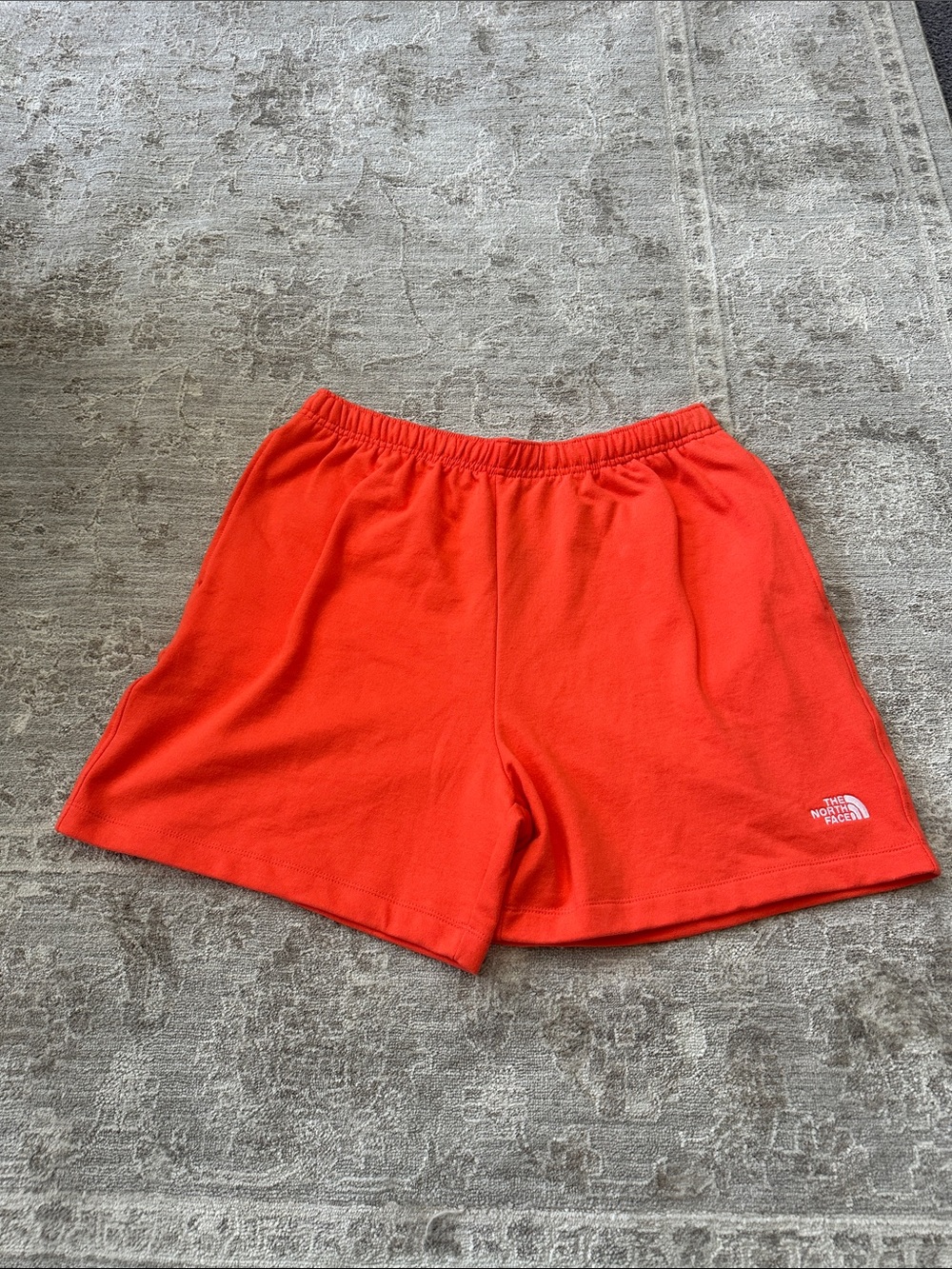 The North Face Men's Medium Logo Fleece Short Retro Orange. NWT’s.